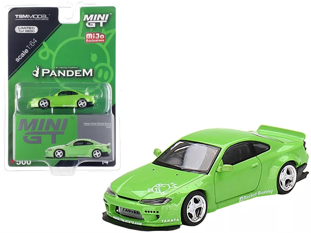 Mini GT Mijo Nissan Silvia (s15) Rocket Bunny Green RHD
