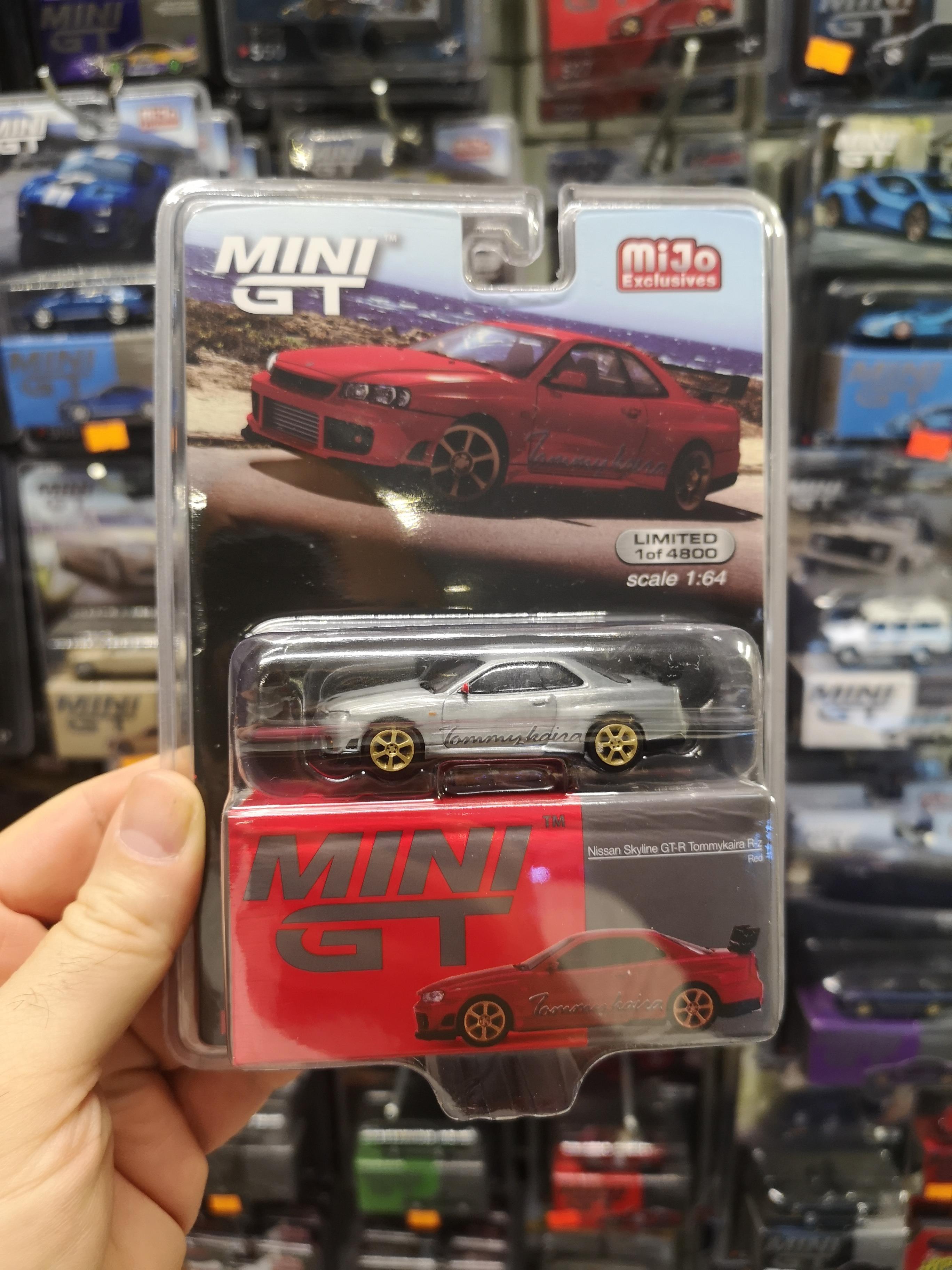 Mini GT Mijo Nissan Skyline GT-R R34 Tommykaira R-z Red rhd CHASE
