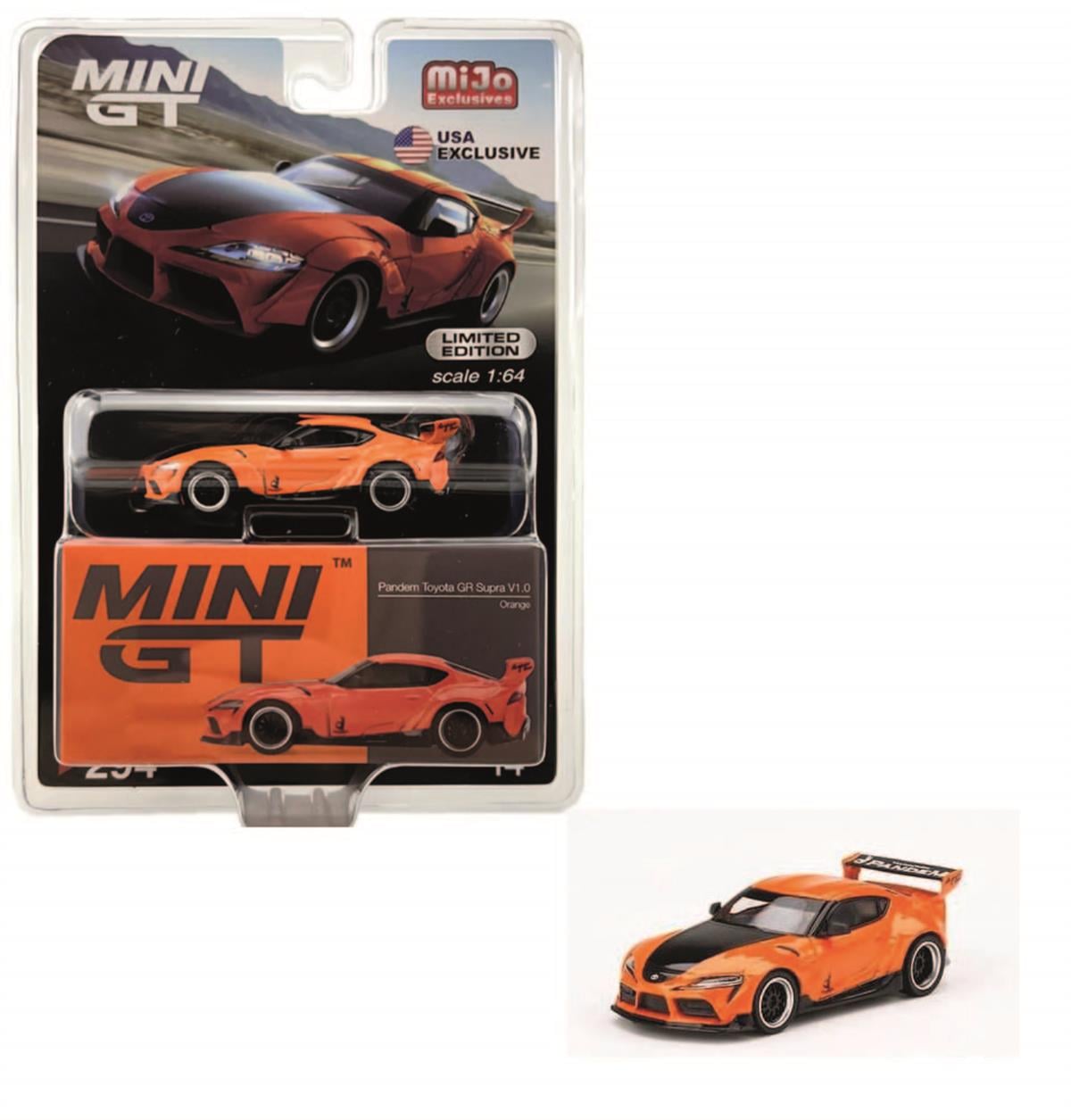 Mini GT Mijo Pandem Toyota GR Supra v1.0 Orange LHD 