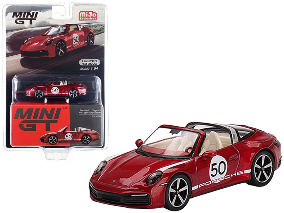 Mini GT Mijo Porsche 911 Targe 4S Heritage Design Edition Cherry Red LHD