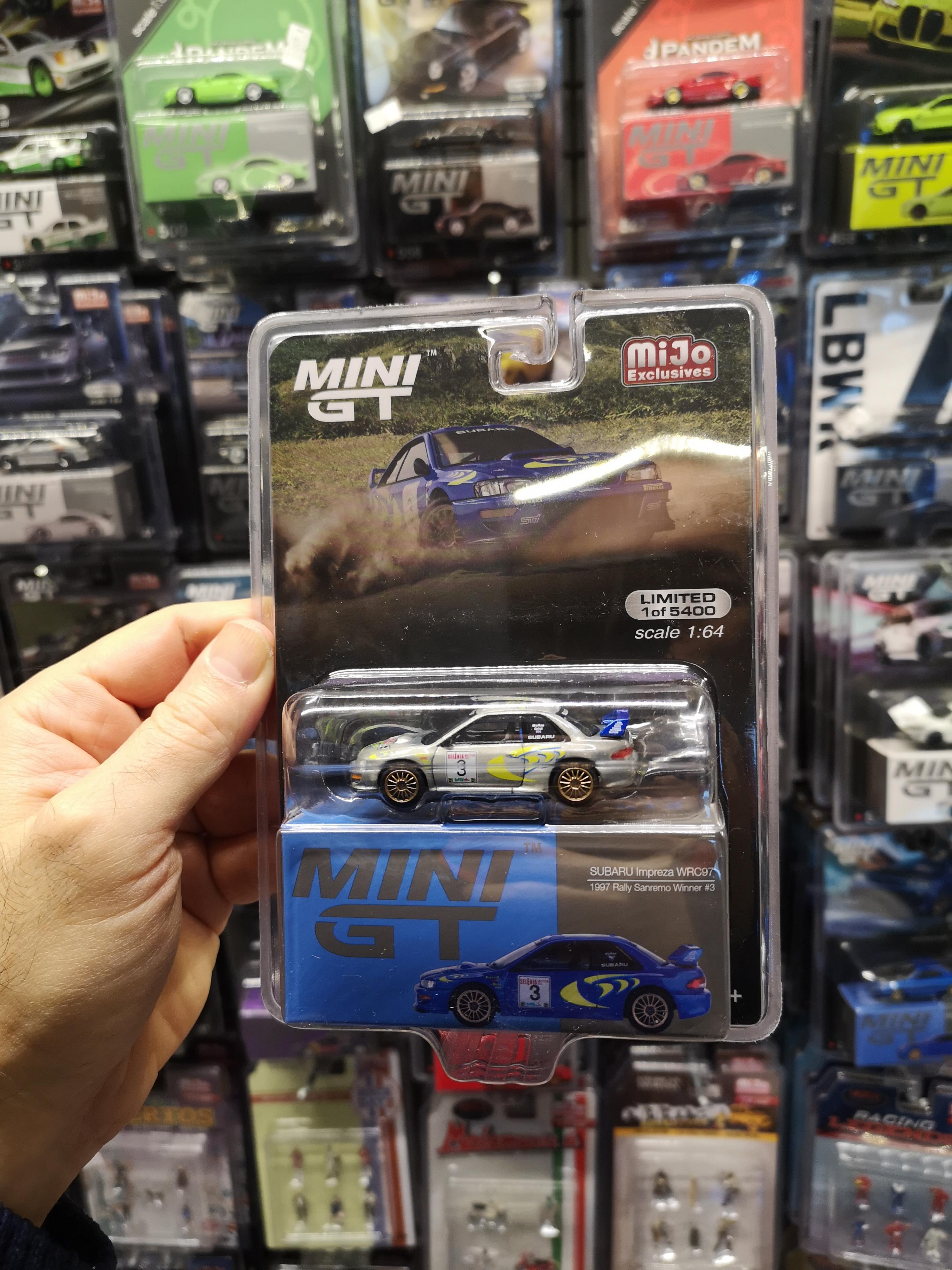 Mini GT Mijo Subaru impreza WRC97 1997 Rally Sanremo Winner #3