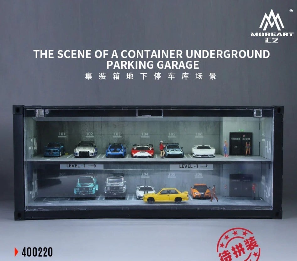 Moreart Container underground parking garage scene