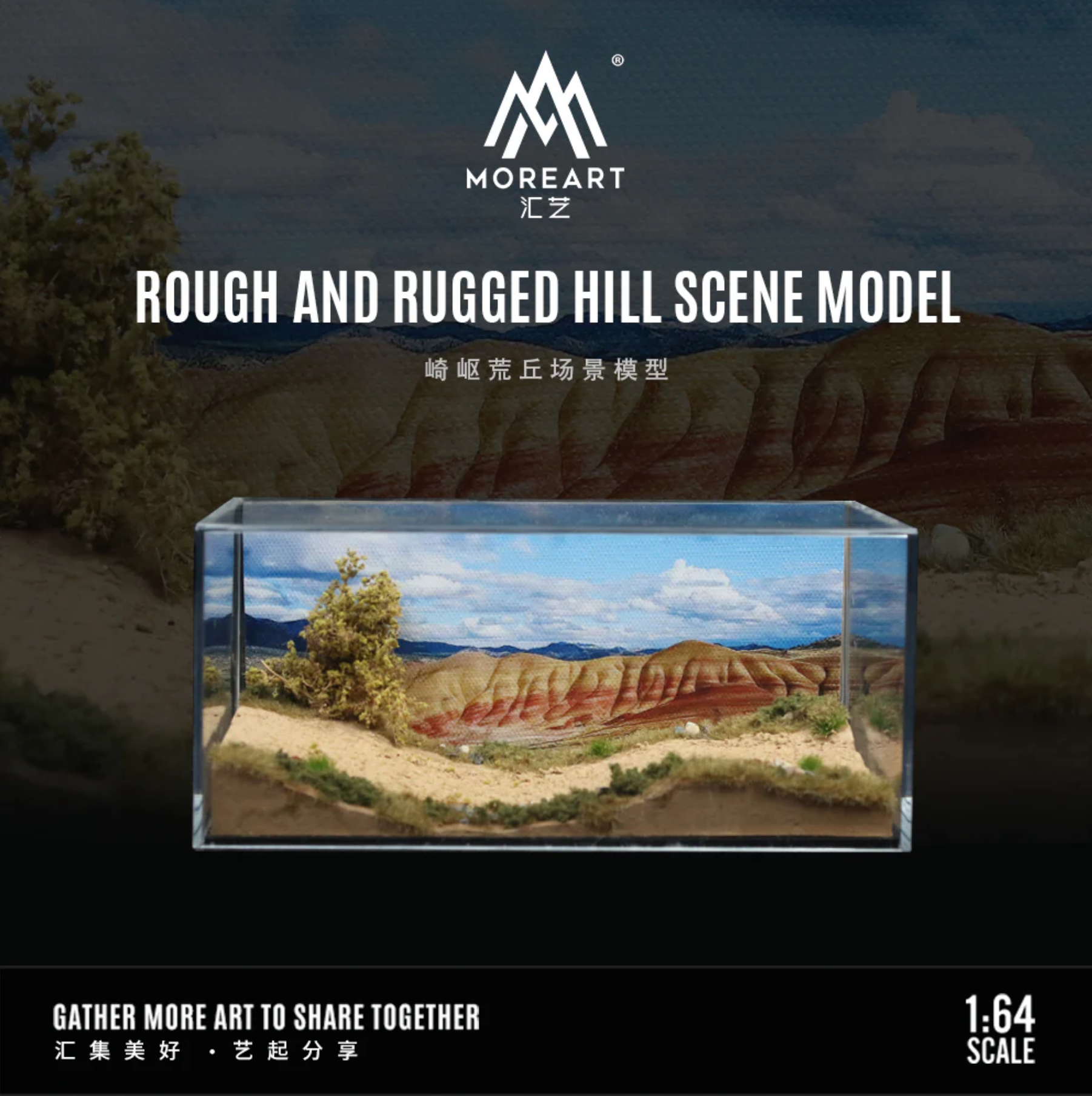 Moreart Mountain Wiev Scene Diorama