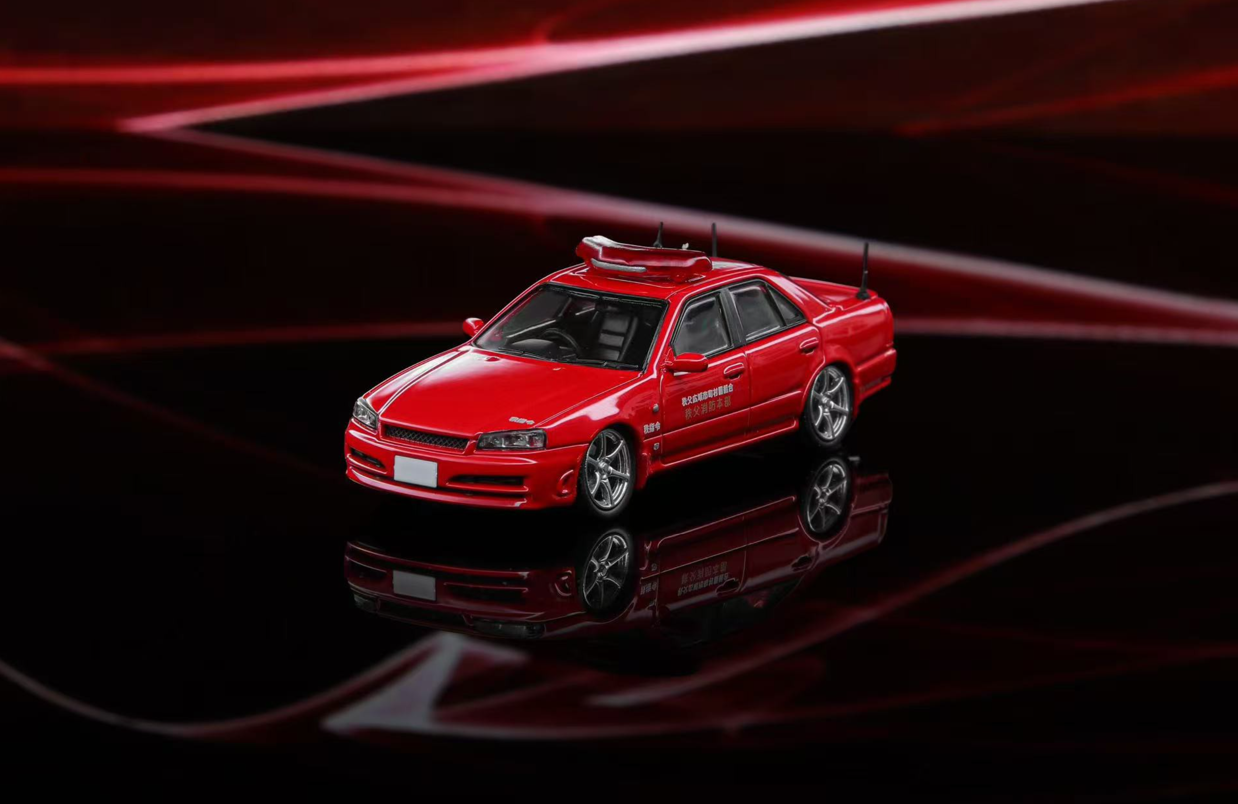 Mortal Nissan Skyline R34 GTT Fire Department Red