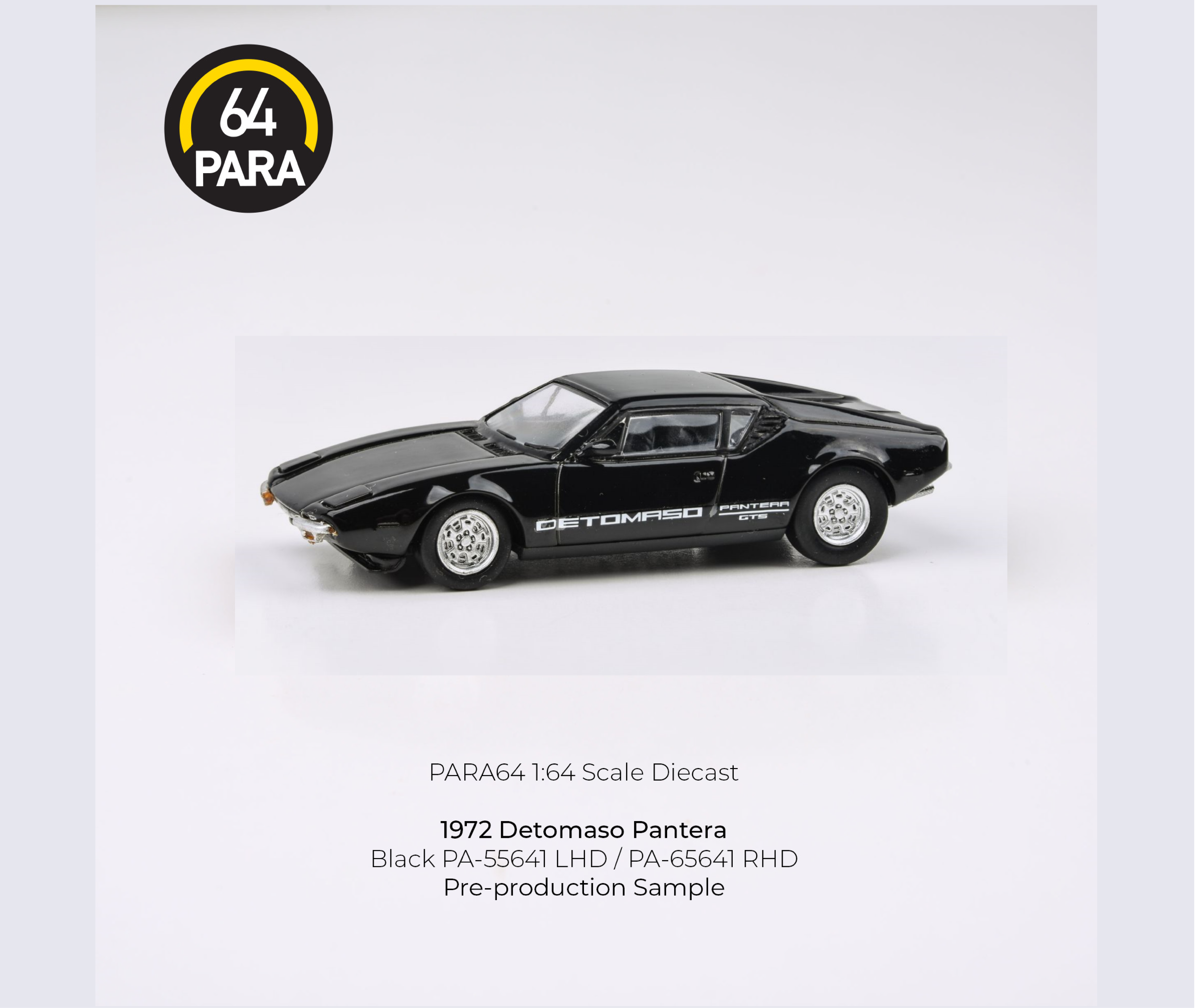 Para64 DeTomaso Pantera Black Lhd