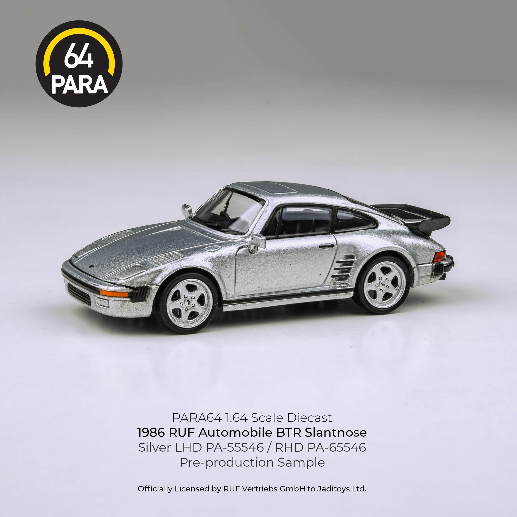 Para64 Porsche RUF BTR 1986 Slantnose Silver