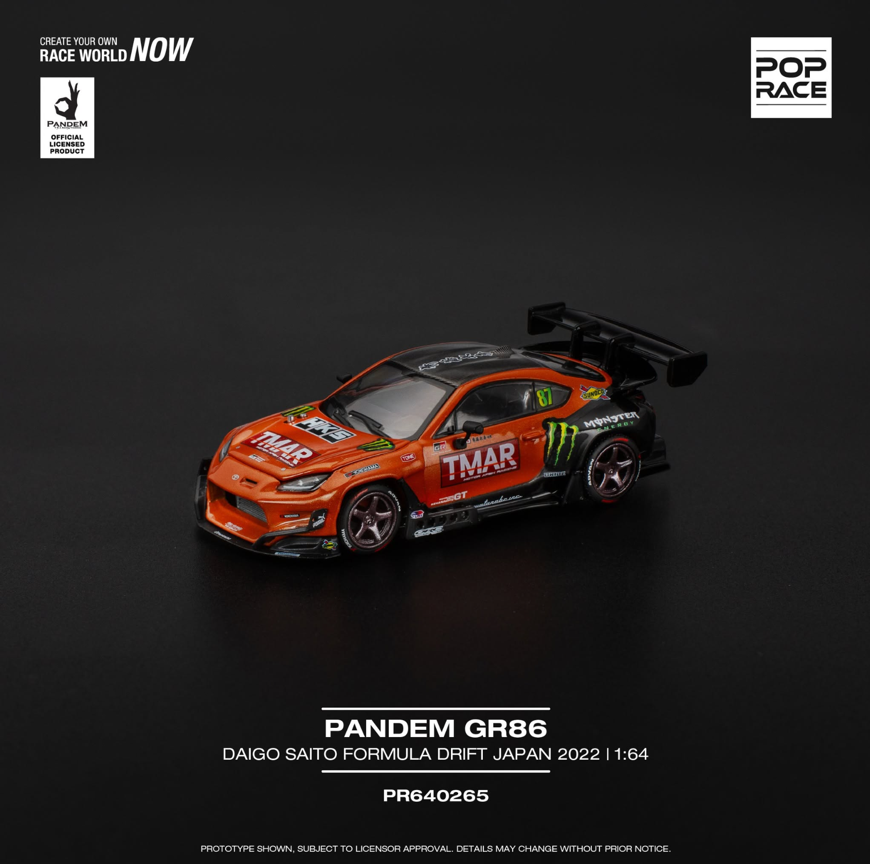 Pop Race Pandem Toyota GR86 Daigo Saito FDJ 2022