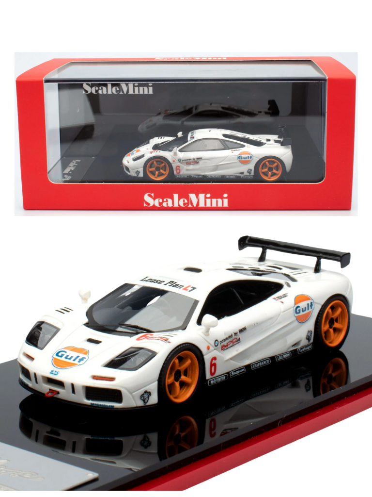 Scale Mini McLaren F1 GTR Gulf White
