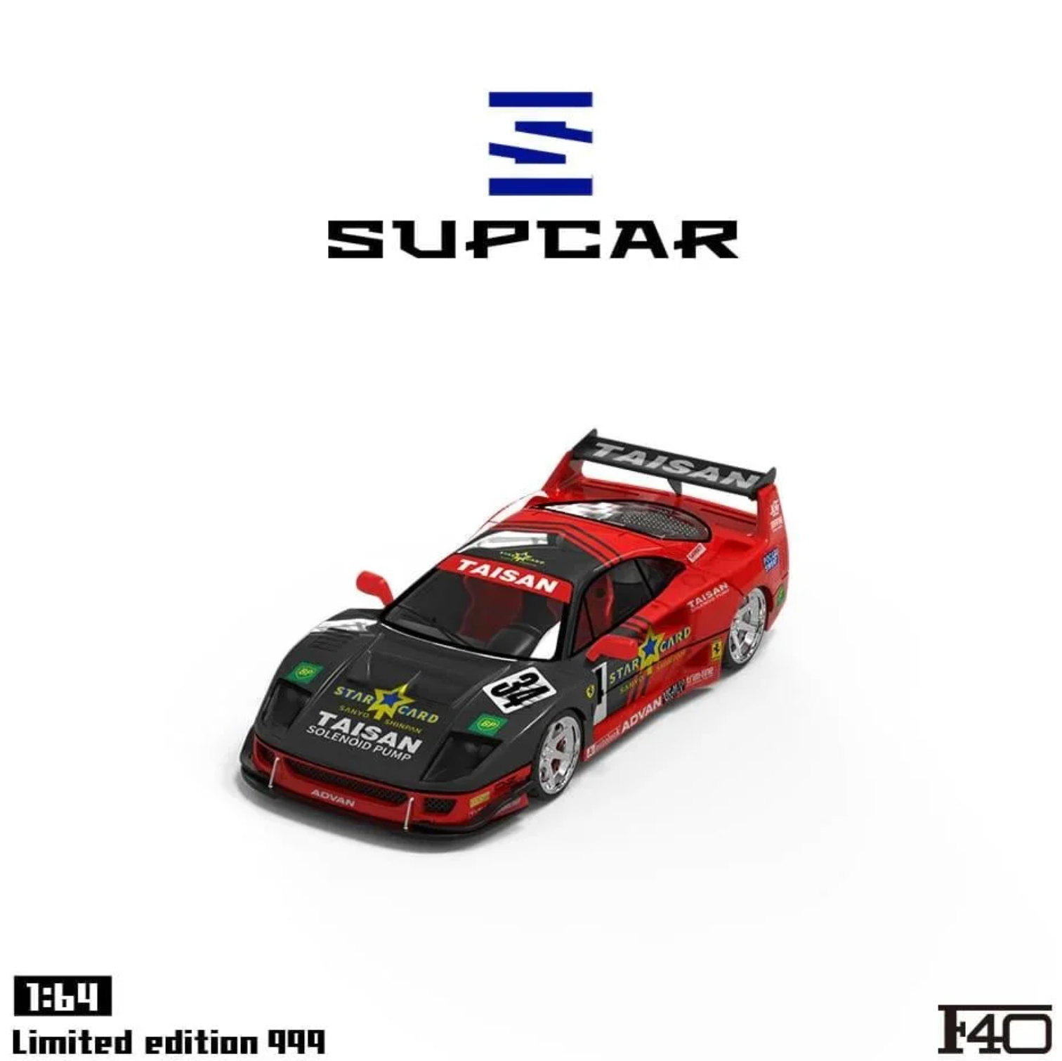 SupCar Ferrari F40 Taisan - Advan Decal Black