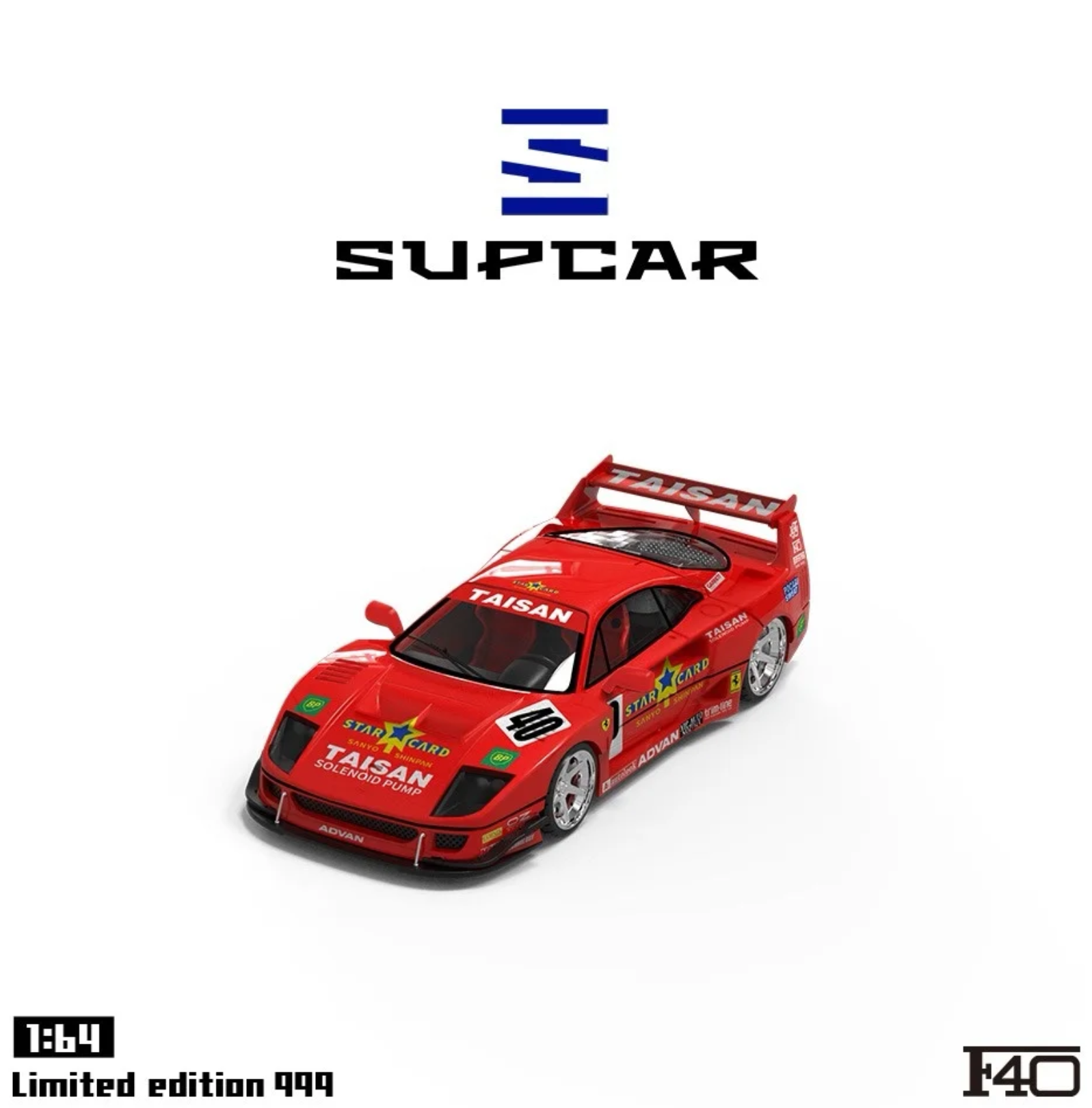 SupCar Ferrari F40 Taisan - Advan Decal Red