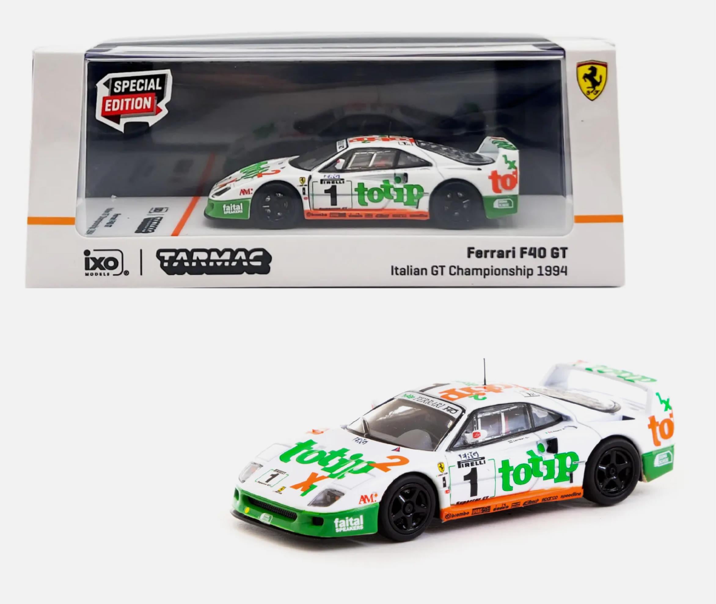 Tarmac Works Ferrari F40 GT italian GT Championship 1994 Amore Larrauri