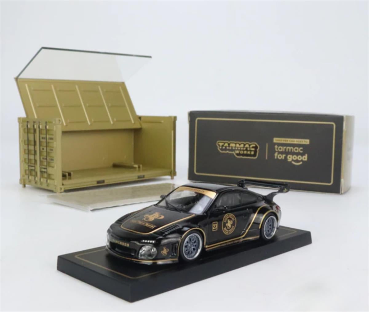 Tarmac Works Porsche Old And New 997 Black JPS