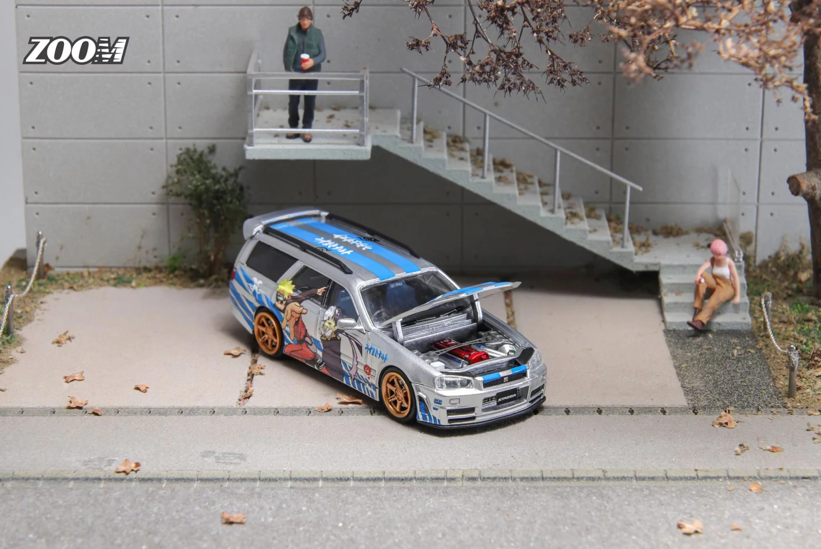 Zoom Nissan Stagea R34 Naruto