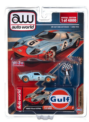 Auto World 1965 Ford GT40 Dusty + Figür