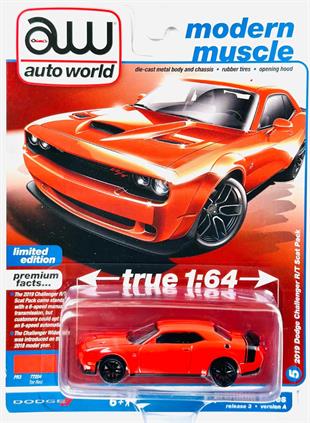 Auto World 2019 Dodge Challenger R/T Scat Pack Tor Red