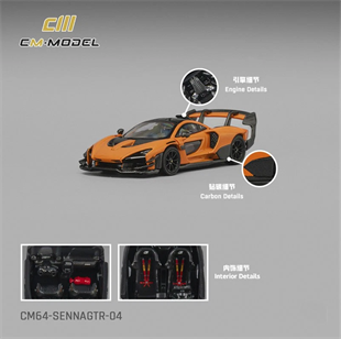 CM Model McLaren Senna GTR Orange
