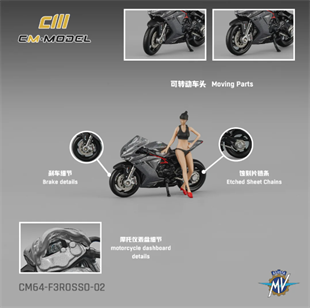 CM Model MV Augusta F3 Rosso Silver Grey