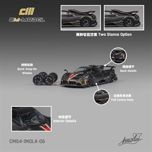 CM Model Pagani imola Carbon Gold Stripe