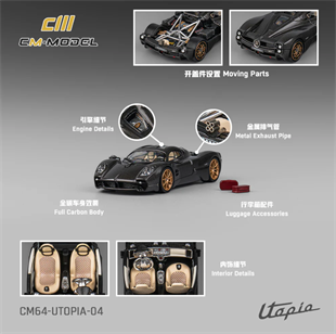 CM Model Pagani Utopia Carbon Gold