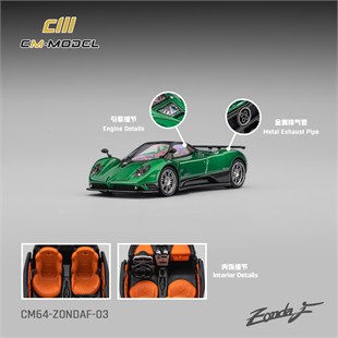 CM Model Pagani Zonda F Deep Metal Green
