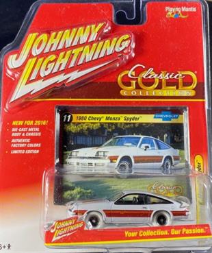Johnny Lightning 1980 Chevy Monza Spyder White Lightning