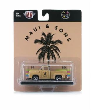M2 Machines 1956 Ford F100 Truck Maui and Sons r76 21-21