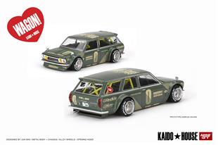 Mini GT Kaido House Datsun 510 Wagon Green