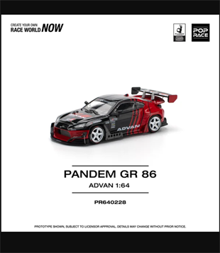 Pop Race Pandem Toyota GR86 Supra Advan