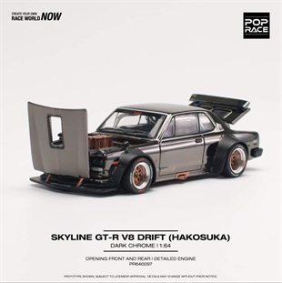 Pop Race Skyline GT-R V8 Drift Hakosuka Dark Chrome