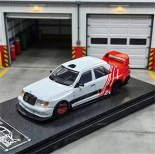 Rhino Model Mercedes Benz 190E w124 White Red Stripe