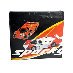Sparky Porsche 956 #8 6th 24H Le Mans 1983 Wollek-Ludwig-Johansson #34 Brock-Perkins