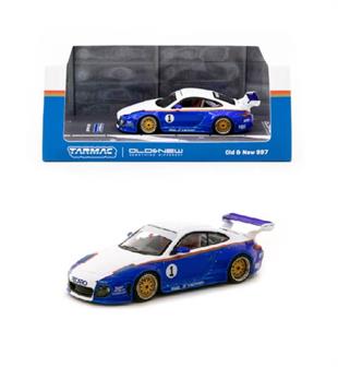 Tarmac Works Porsche Old And New 997 Blue White