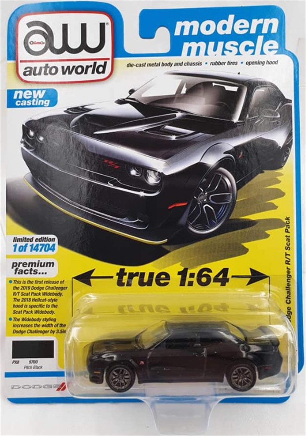 Auto World 2019 Dodge Challenger R/T Scat Pack Black