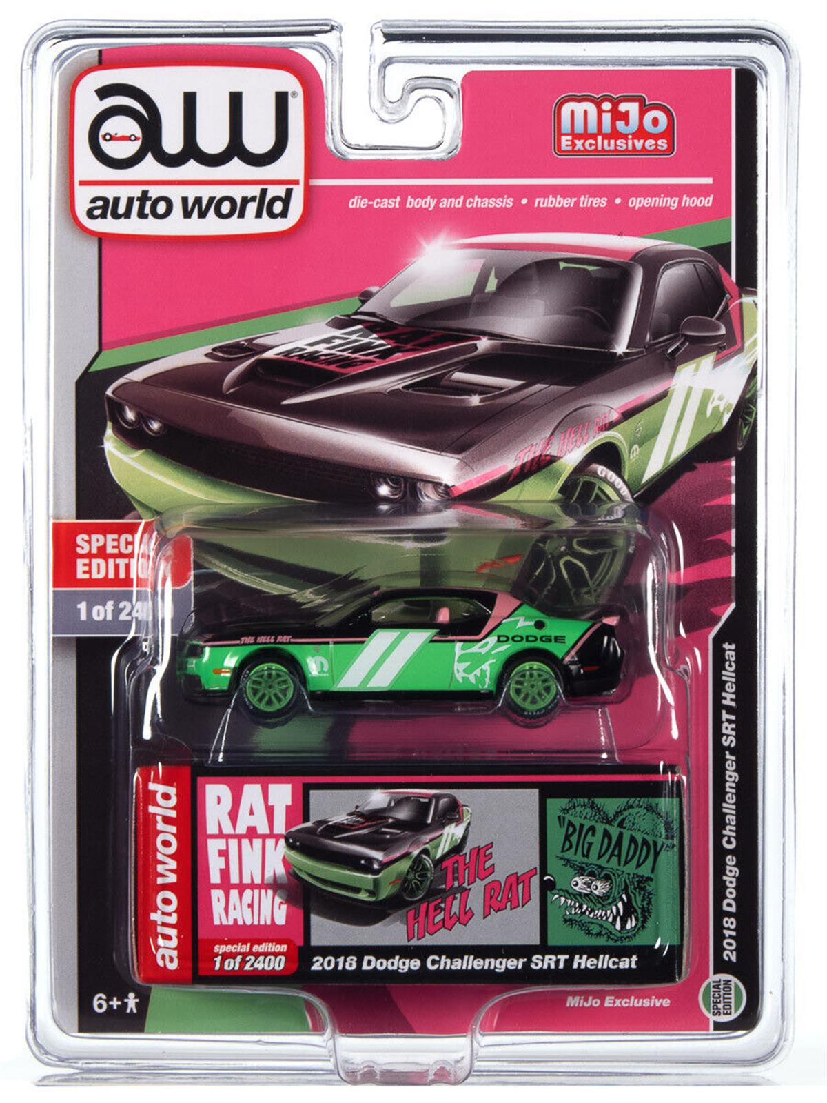 Auto World Mijo 2018 Dodge Challenger SRT Hellcat RatFink