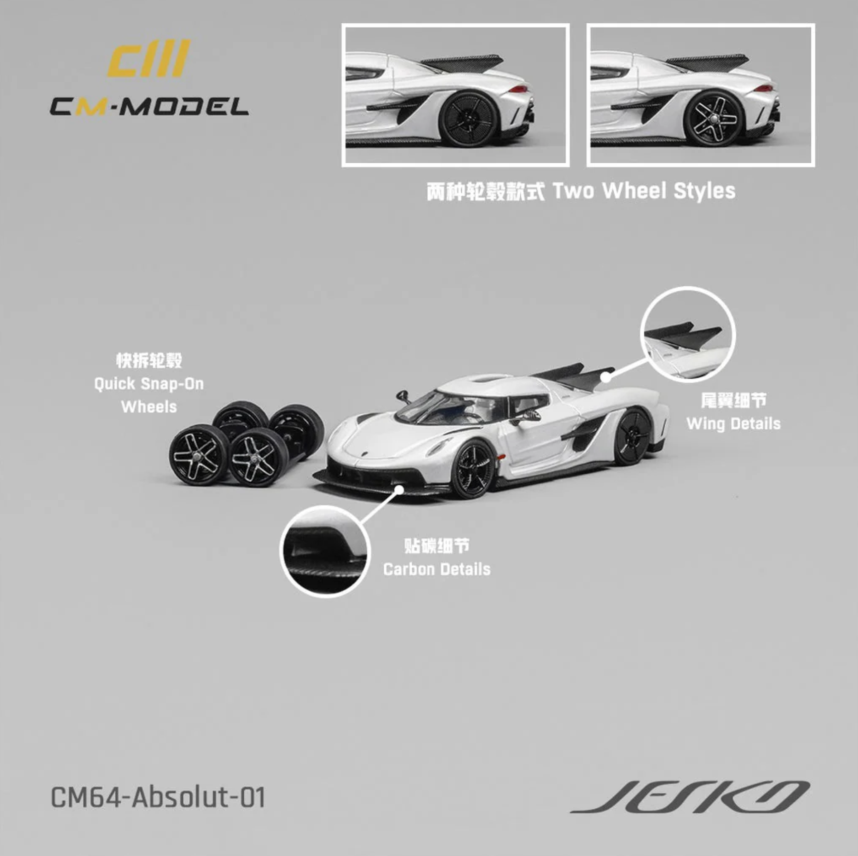 CM Model Jesko Absolut White