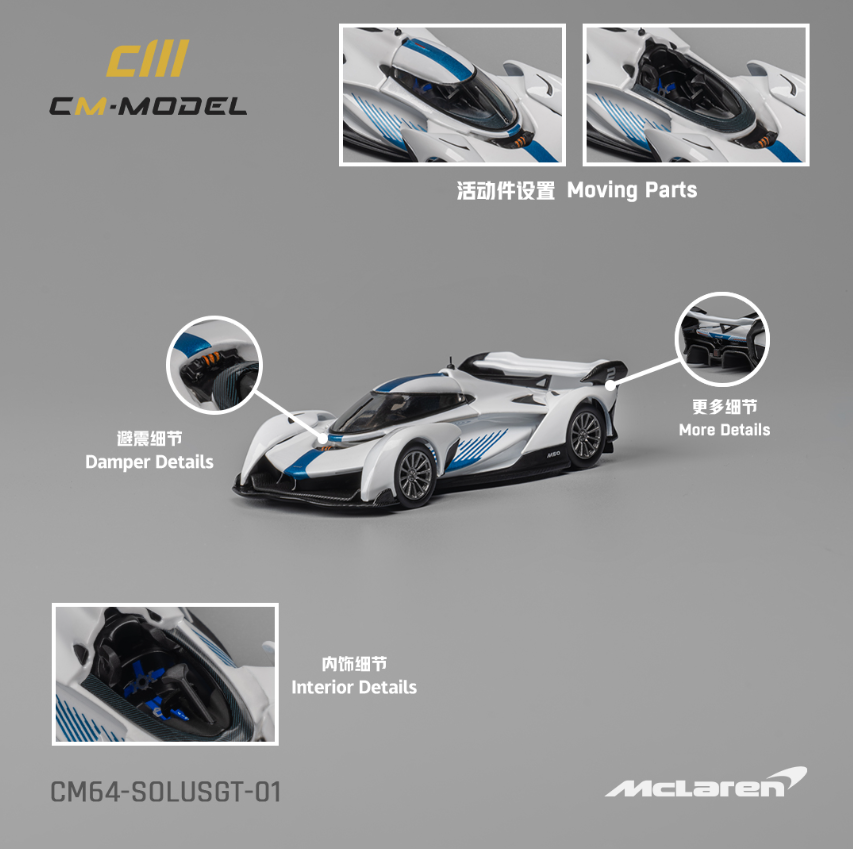 CM Model McLaren Solus GT White