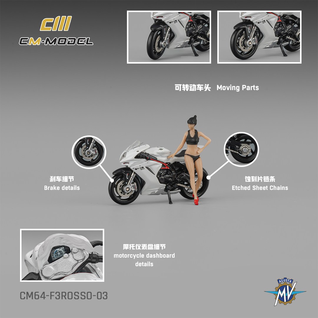 CM Model MV Augusta F3 Rosso White
