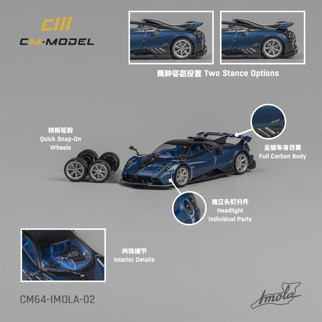 CM Model Pagani imola Carbon Blue