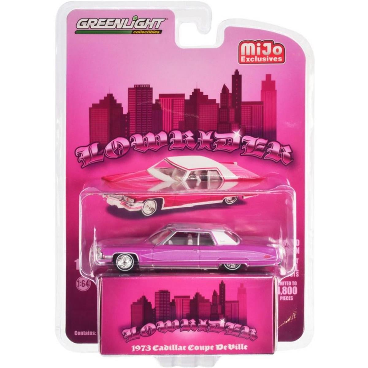 Greenlight Mijo 1973 Cadillac Coupe DeVille pink