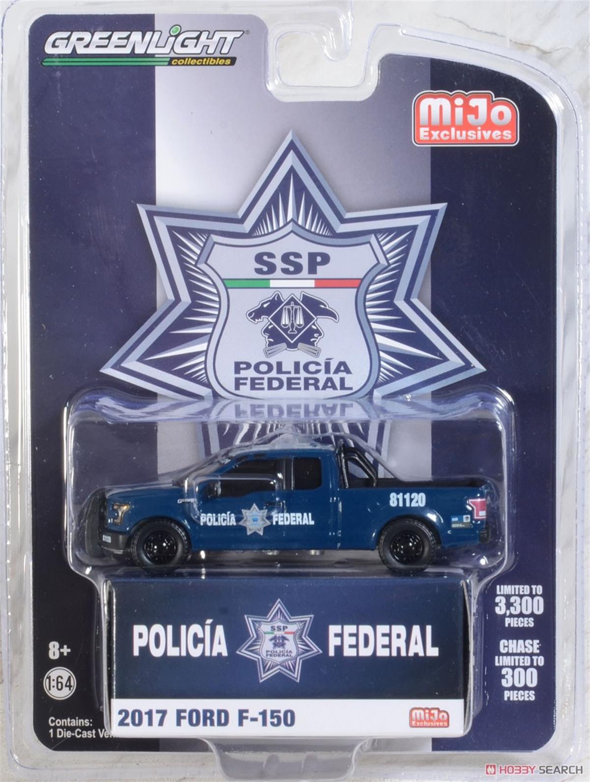 Greenlight Mijo 2017 Ford F150 Policia Federal