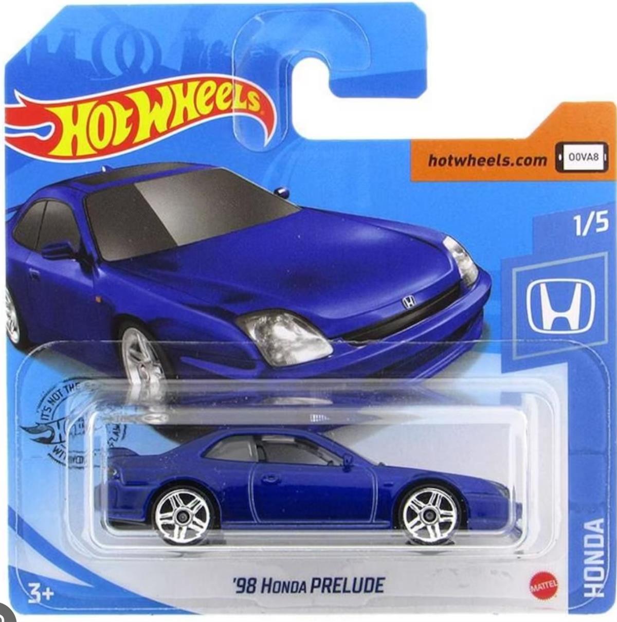 Hot Wheels 2021 1998 Honda Prelude Blue ghf15