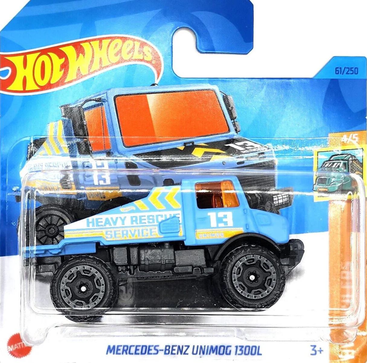 Hot Wheels 2023 Mercedes Benz Unimog 1300L hkj99