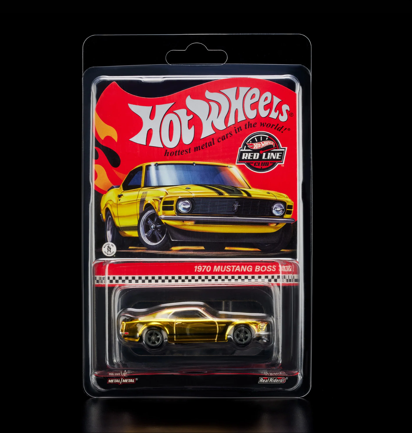 Hot Wheels Collectors RLC Exclusive 1970 Mustang Boss 302 gold