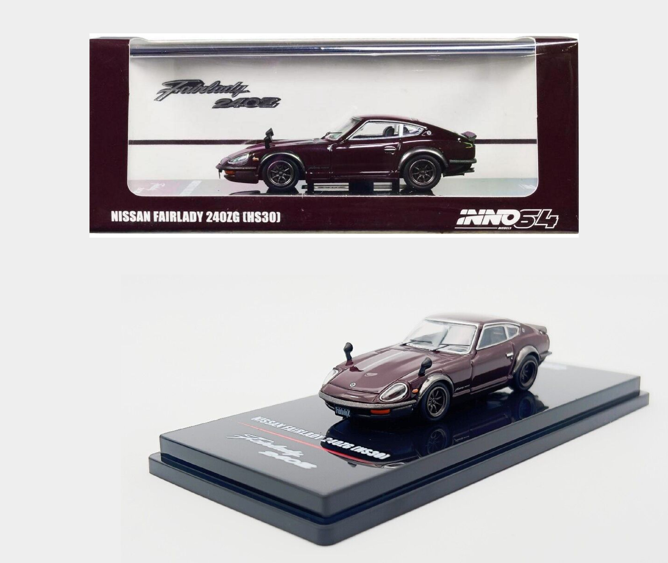 İNNO64 Nissan Fairlady 240ZG HS30 Maroon