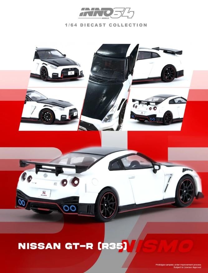 İNNO64 Nissan GT-R R35 Nismo White