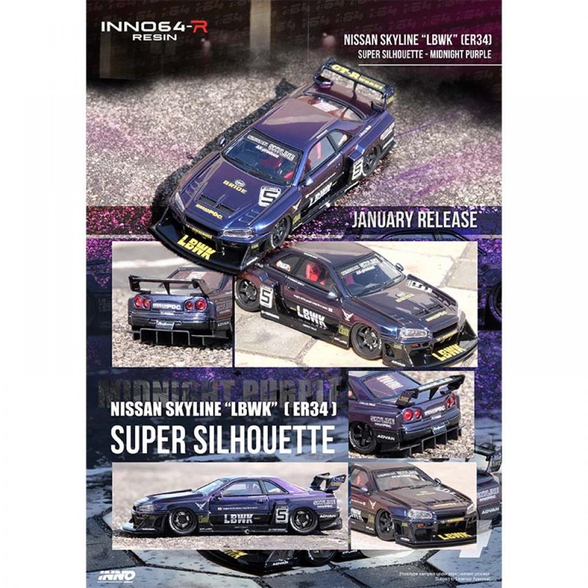 INNO64-R ER34 LBWK スーパーシルエット 1/64 新品未開封 Amazon | イノモデル 1/64 リバティーウォーク ER34 日産 スカイライン