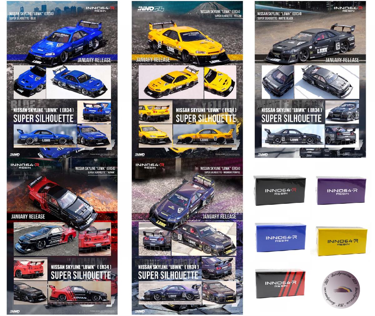 İNNO64 Nissan Skyline GT-R R34 Nismo R-Tune Mine's | diecastpazar