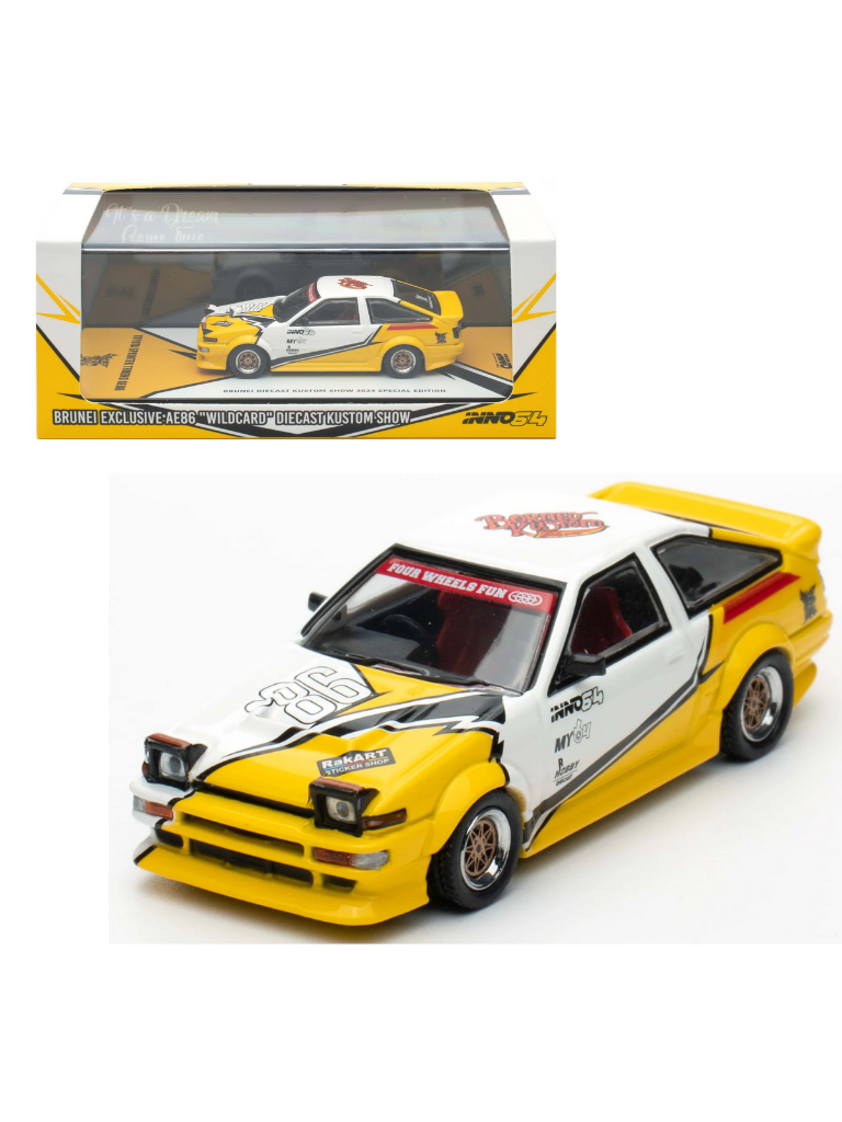 İNNO64 Toyota Sprinter Trueno AE86 Brunei Diecast Kustom Show 2024