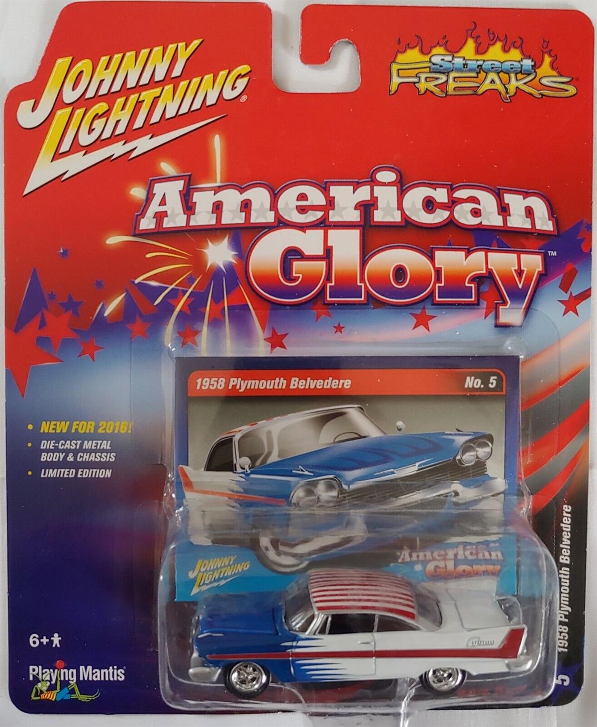 Johnny Lightning 1958 Plymouth Belvedere American Glory