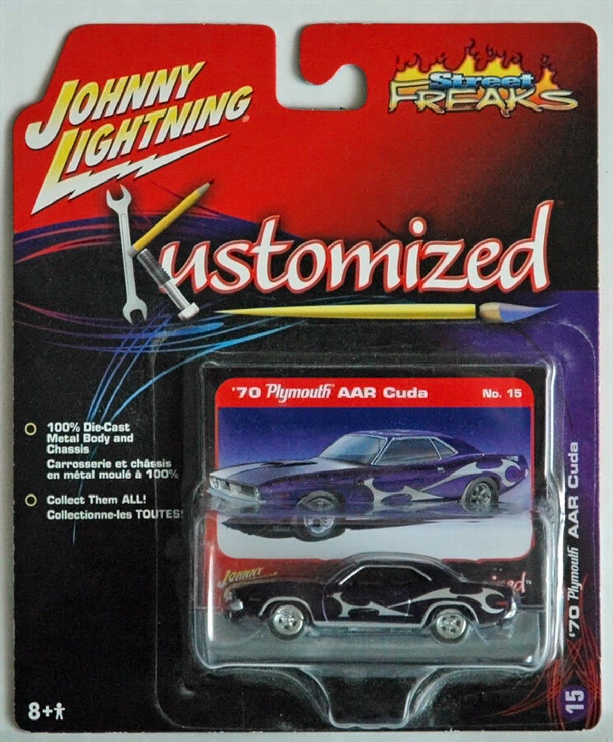 Johnny Lightning 1970 Plymouth AAR Cuda Kustomized